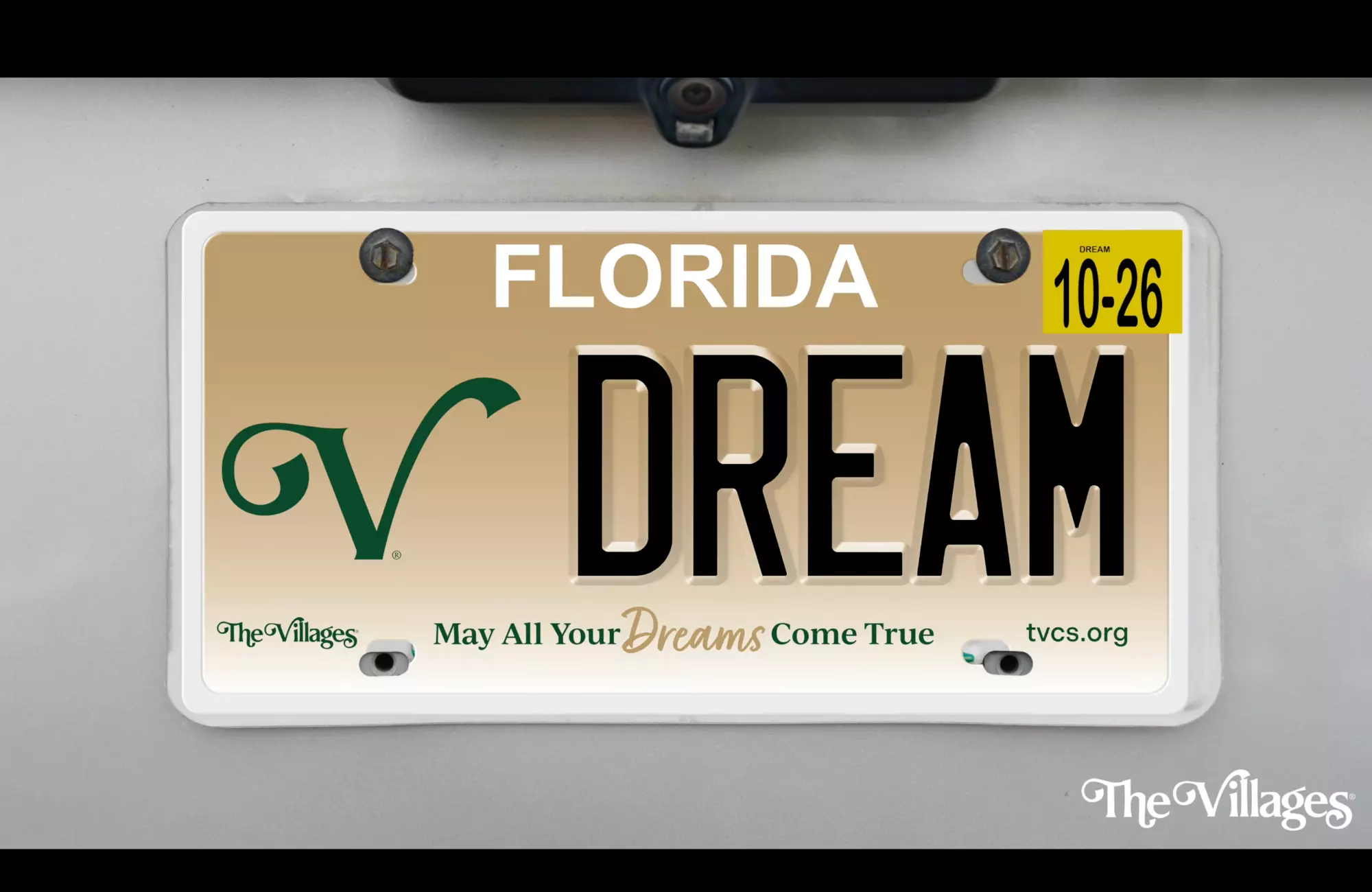The Villages New Specialty License Plate!